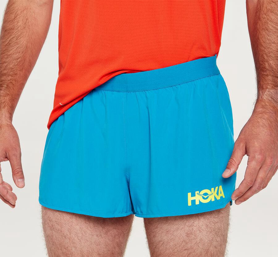 Hoka One One Şort Erkek Mavi - Performance - WL5413678